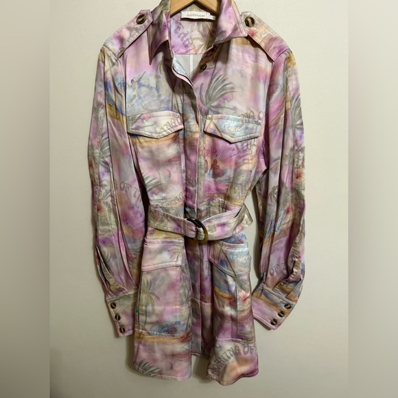 ⭐️Zimmermann Dawning Cargo Belted Mini Dress⭐️ - Picture 6 of 10